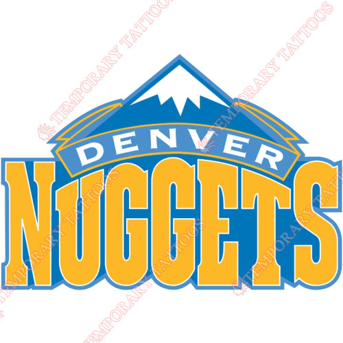 Denver Nuggets Customize Temporary Tattoos Stickers NO.980